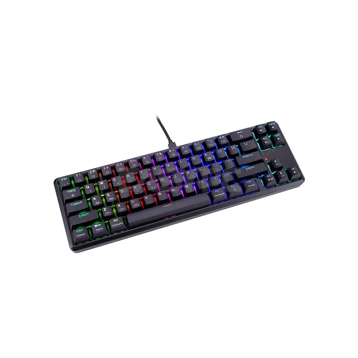 RAKK Pluma and Trimode 68 Keys RGB White and Black Mechanical Gaming Keyboard Outemu Red/Blue - Image 21