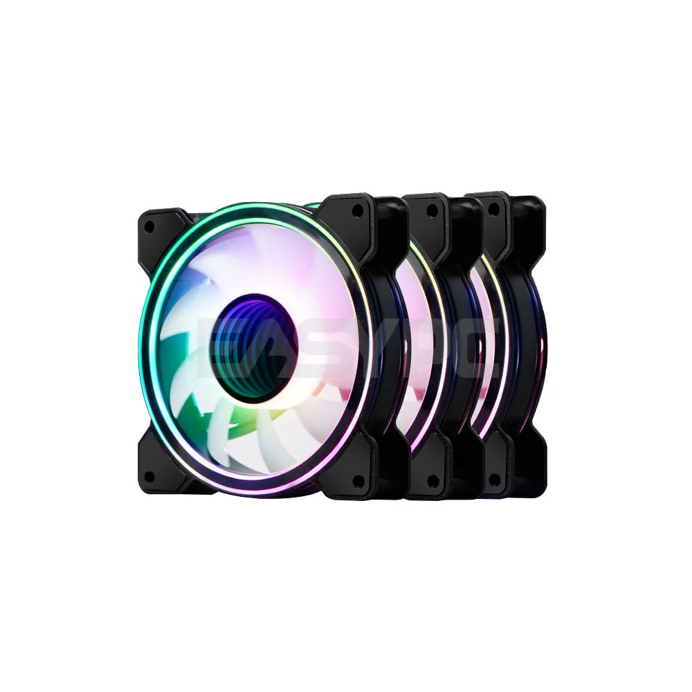 RAKK Sinaya Gaming Case Black and RAKK ABYSS 120mm 3in1 Cooling Fan with Lightning Kit RGB Bundle - Image 4