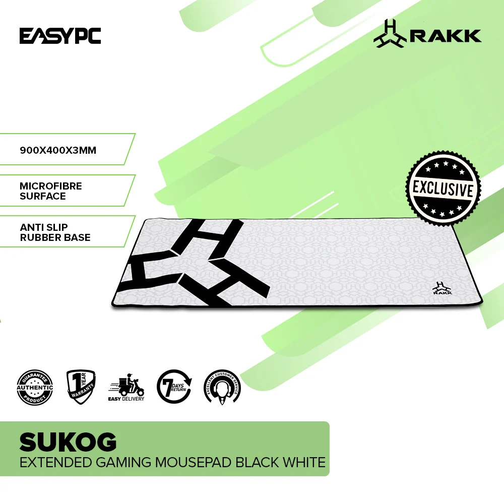 RAKK SUKOG Extended Gaming Mousepad, Macrofibre Surface, Anti-Slip rubber base - Image 22