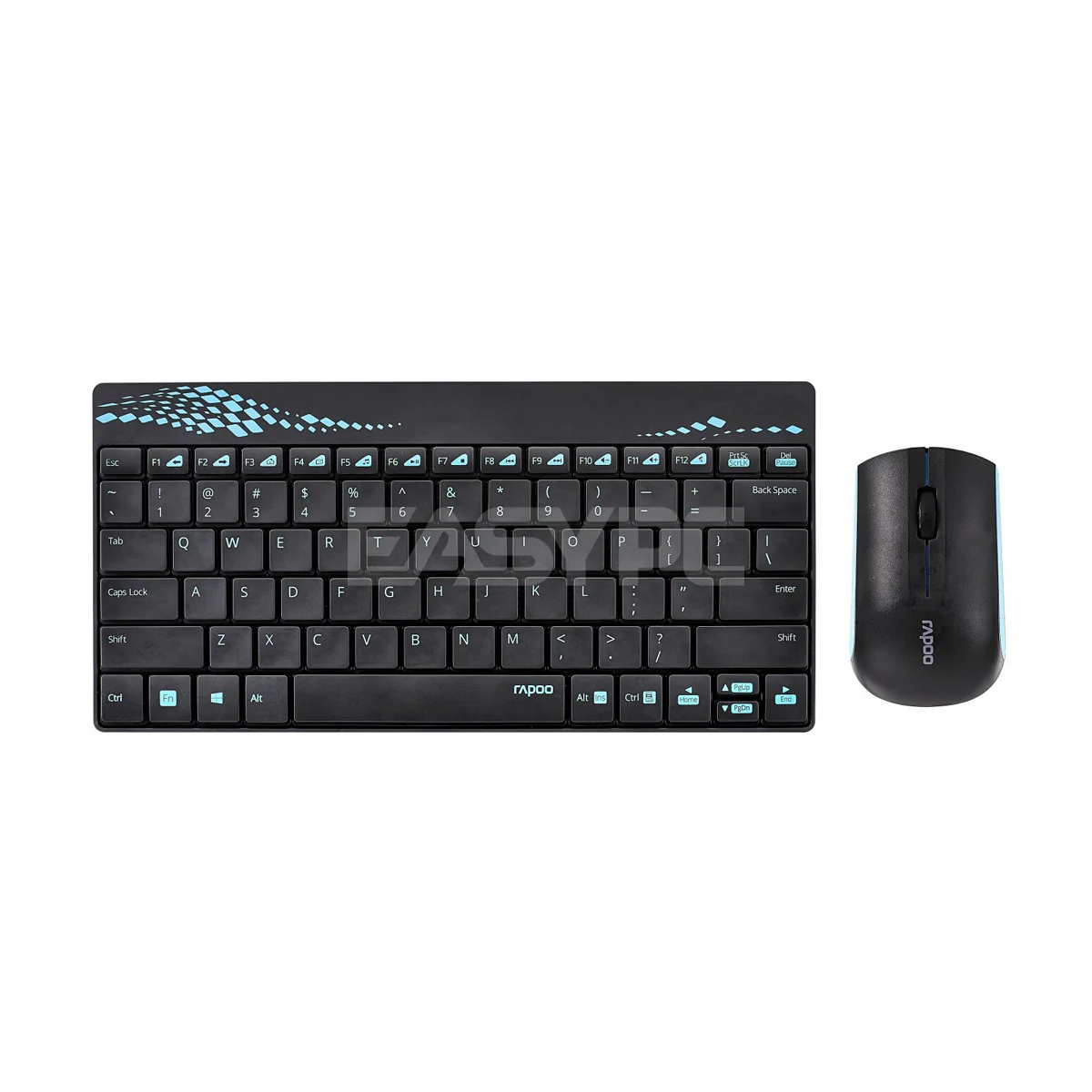Rapoo 8000 Wireless Keyboard and Mouse Blue