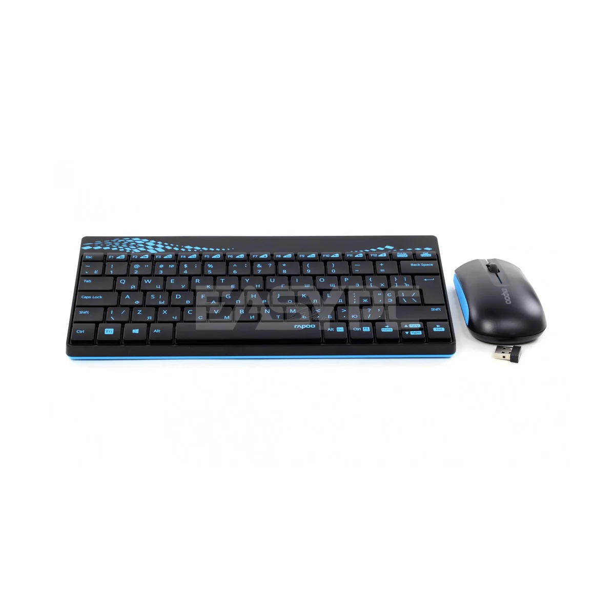 Rapoo 8000 Wireless Keyboard and Mouse Blue - Image 2