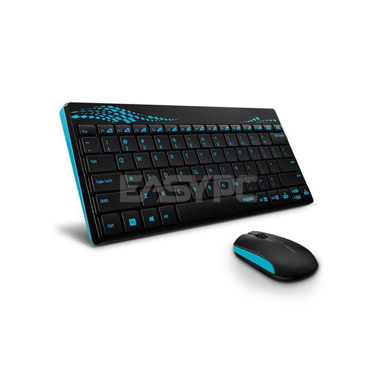 Rapoo 8000 Wireless Keyboard and Mouse Blue - Image 3