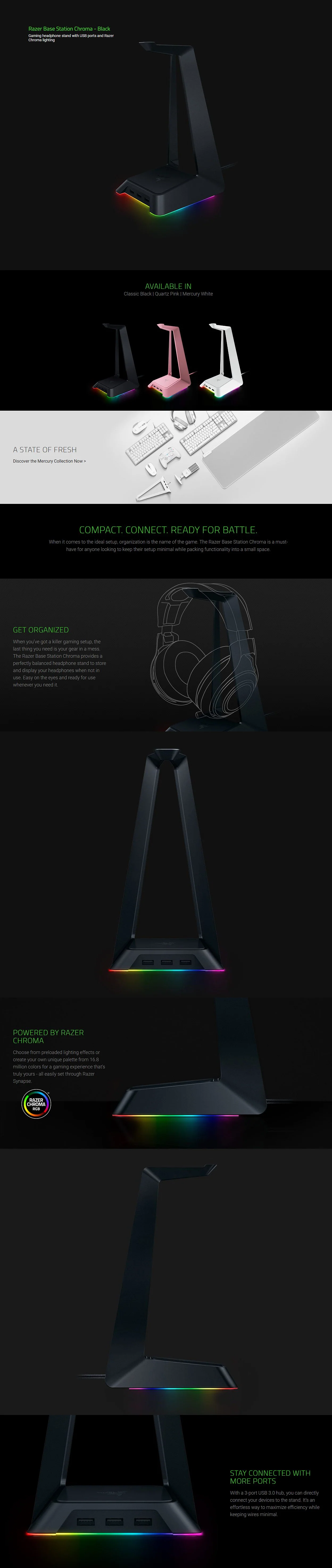 Razer Base Station Chroma Headset Stand Black - Image 4