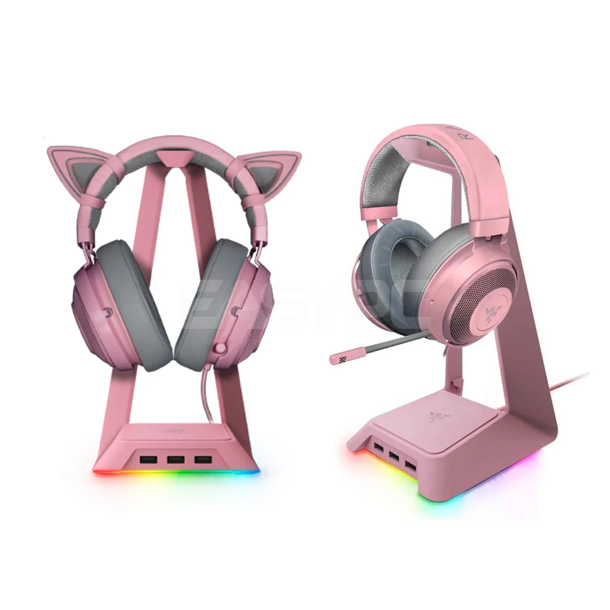 Razer Base Station Chroma Quartz Pink Edition Headset Stand - Image 4