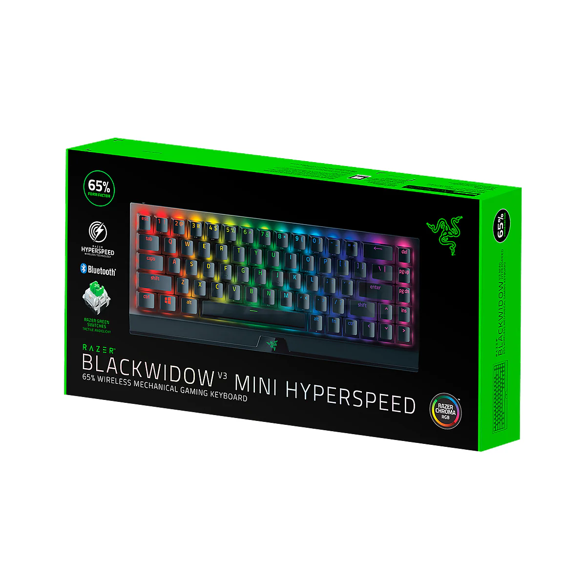 Razer BlackWidow V3 Mini Green/Yellow Switches Tactile & Clicky Doubleshot ABS keycaps Mechanical Gaming Keyboard 1ION - Image 7