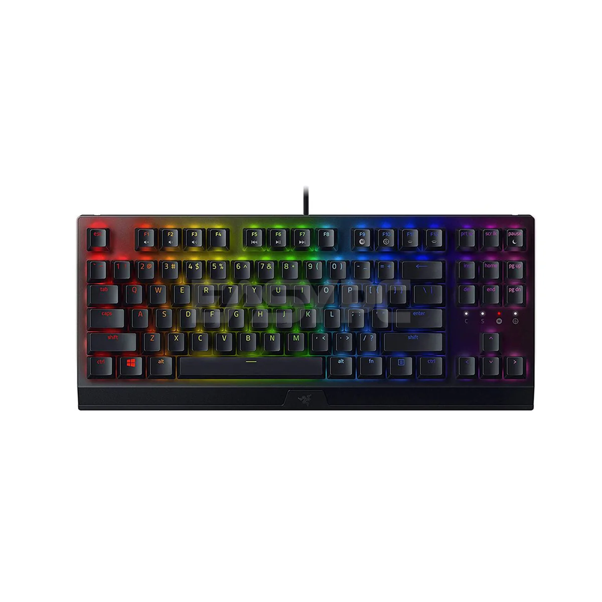 Razer Blackwidow V3, Tenkeyless, Green and Yellow Switch 80 million keystroke lifespan Mechanical Gaming Keyboard 1ION