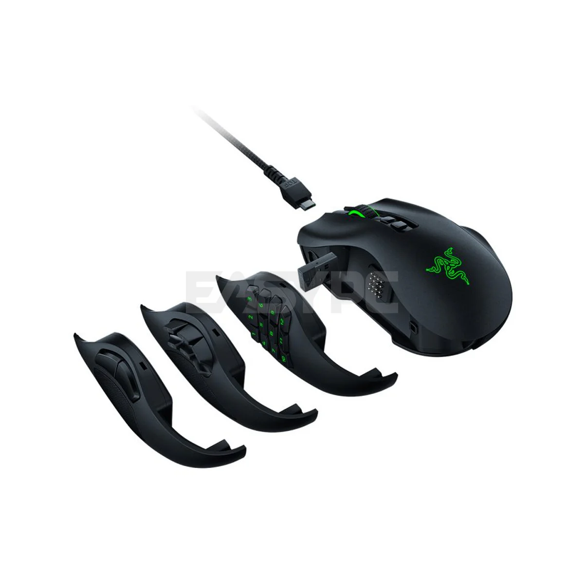 Razer Naga Pro Modular Wireless Gaming Mouse with Swappable Side Plate w/ 2, 6, 12 Button Configurations, Focus+ 20K DPI Optical Sensor Fastest Gaming Mouse RZ01-03420100-R3A1 1ION RARZ2192 - Image 5