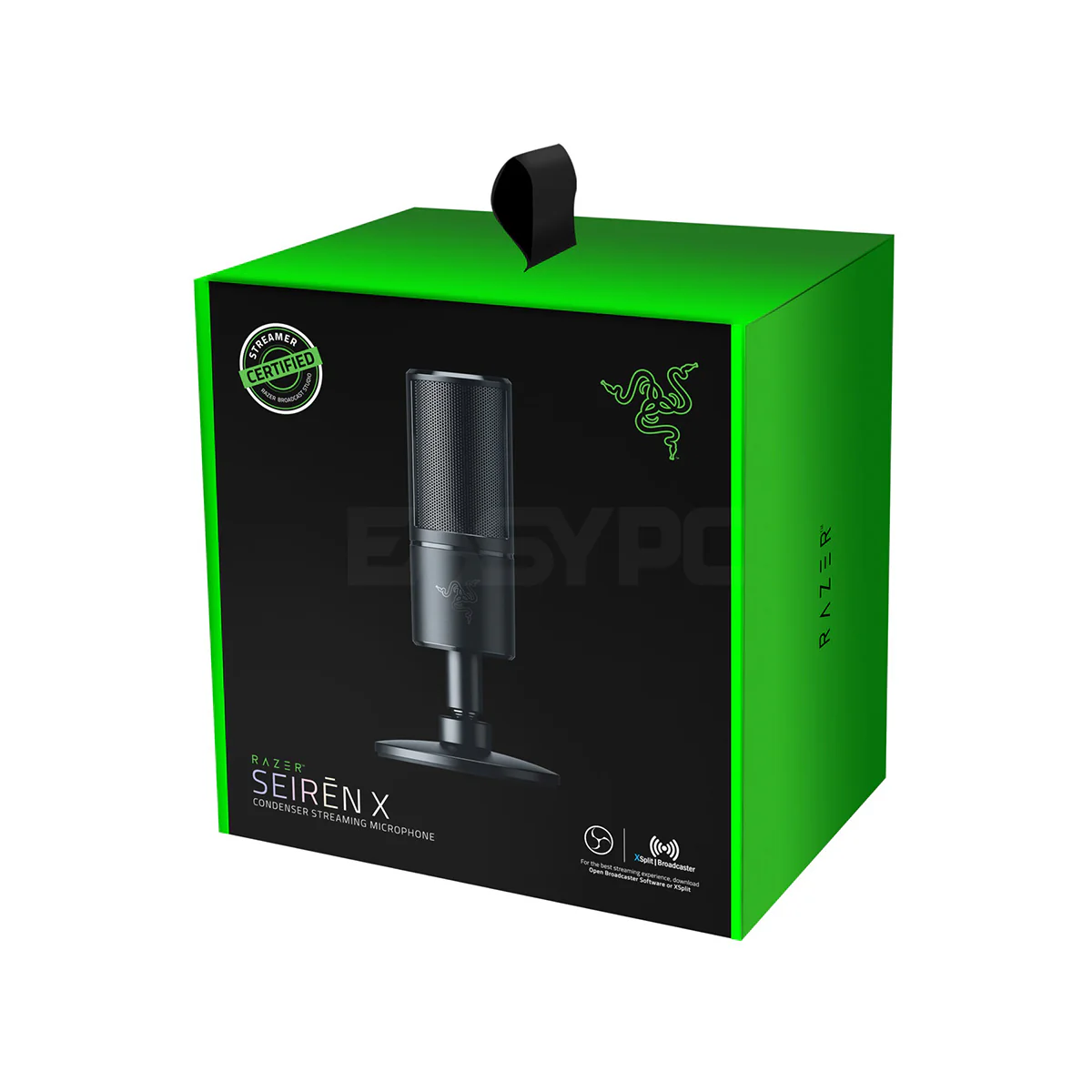 Razer Seiren X USB Streaming Microphone: Professional Grade - Built-In Shock Mount - Supercardiod Pick-Up Pattern RZ19-02290200-R3A1 1ION