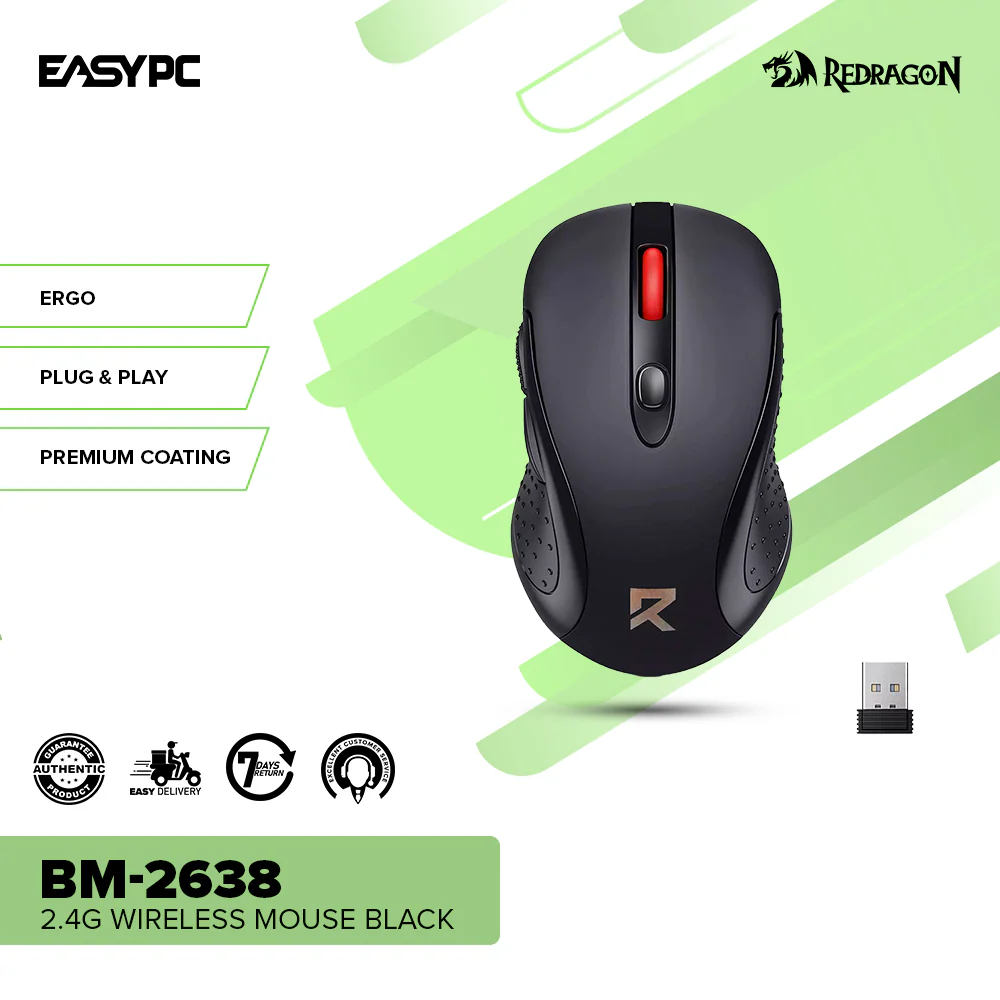 Redragon BM-2638 2.4G Wireless Mouse Black - Image 2