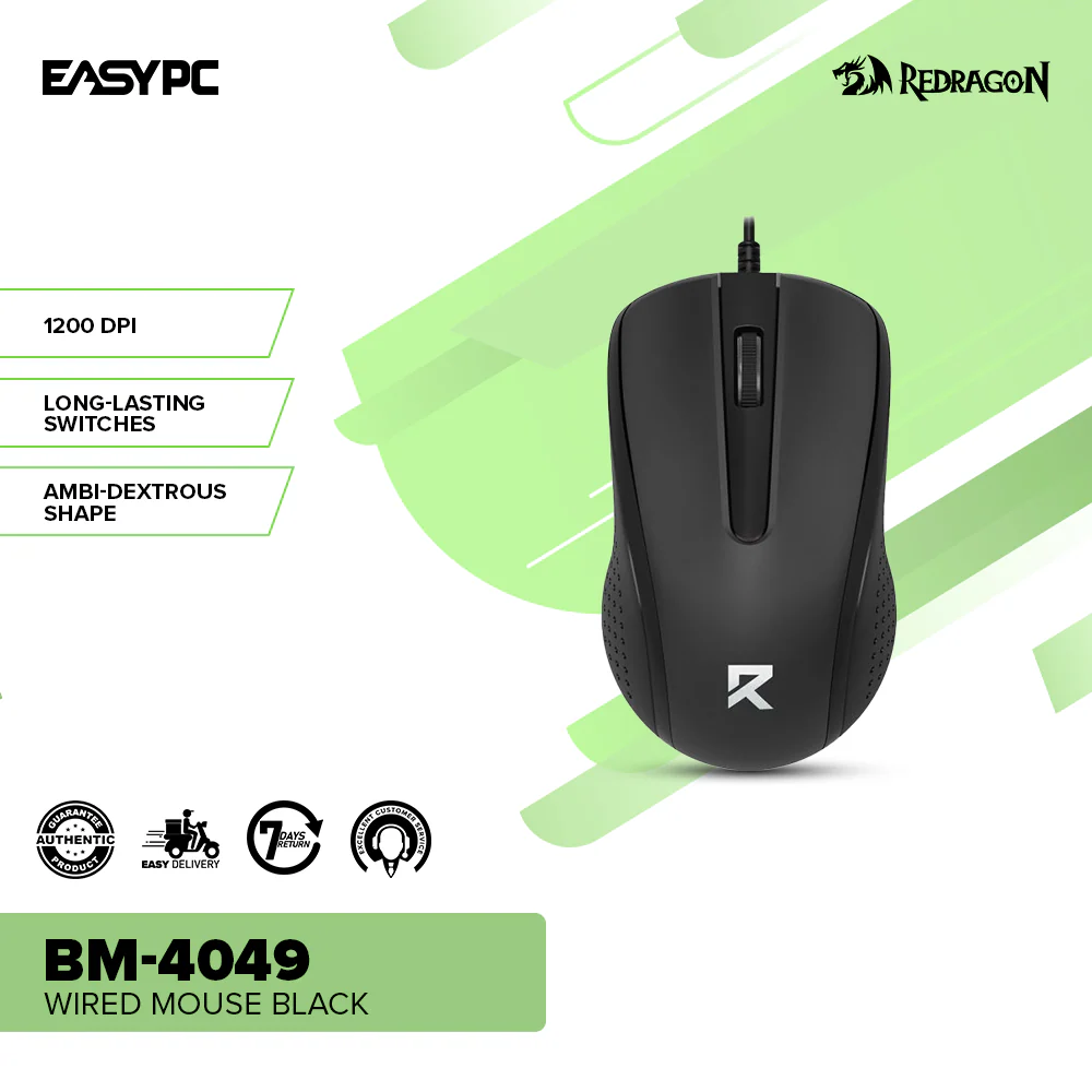 Redragon BM-4049 Wired Mouse Black - Image 2