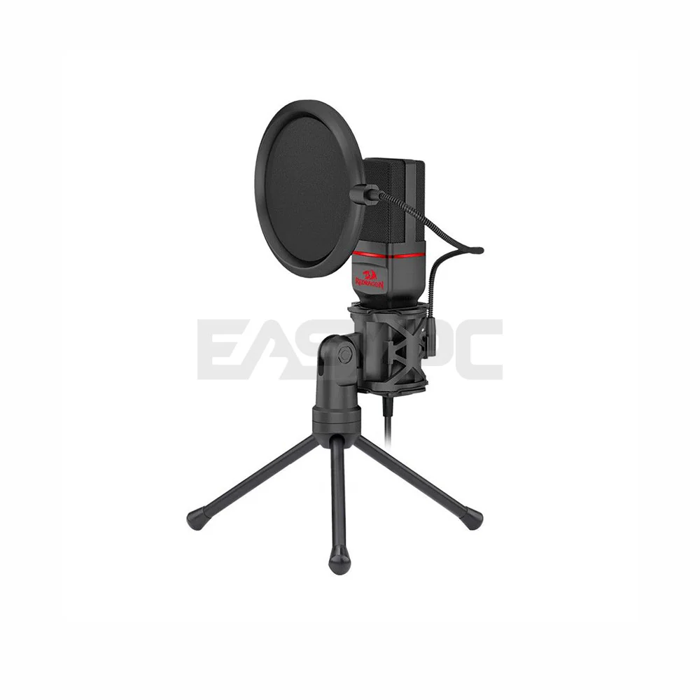 Redragon GM100 Portable, Rotatable, Foldable Tripod Stand Gaming Stream Microphone