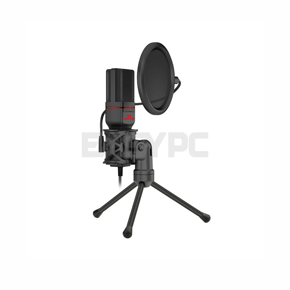 Redragon GM100 Portable, Rotatable, Foldable Tripod Stand Gaming Stream Microphone - Image 3