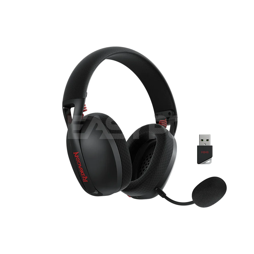Redragon H848 IRE PRO 7.1 Tri-mode Wireless Headset Black - Image 4