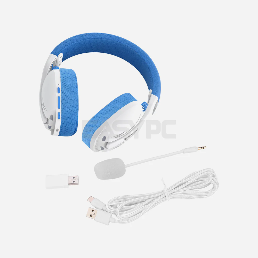 Redragon H878WB Skuld Pro Lightweight Wireless Gaming Headset Blue - Image 6