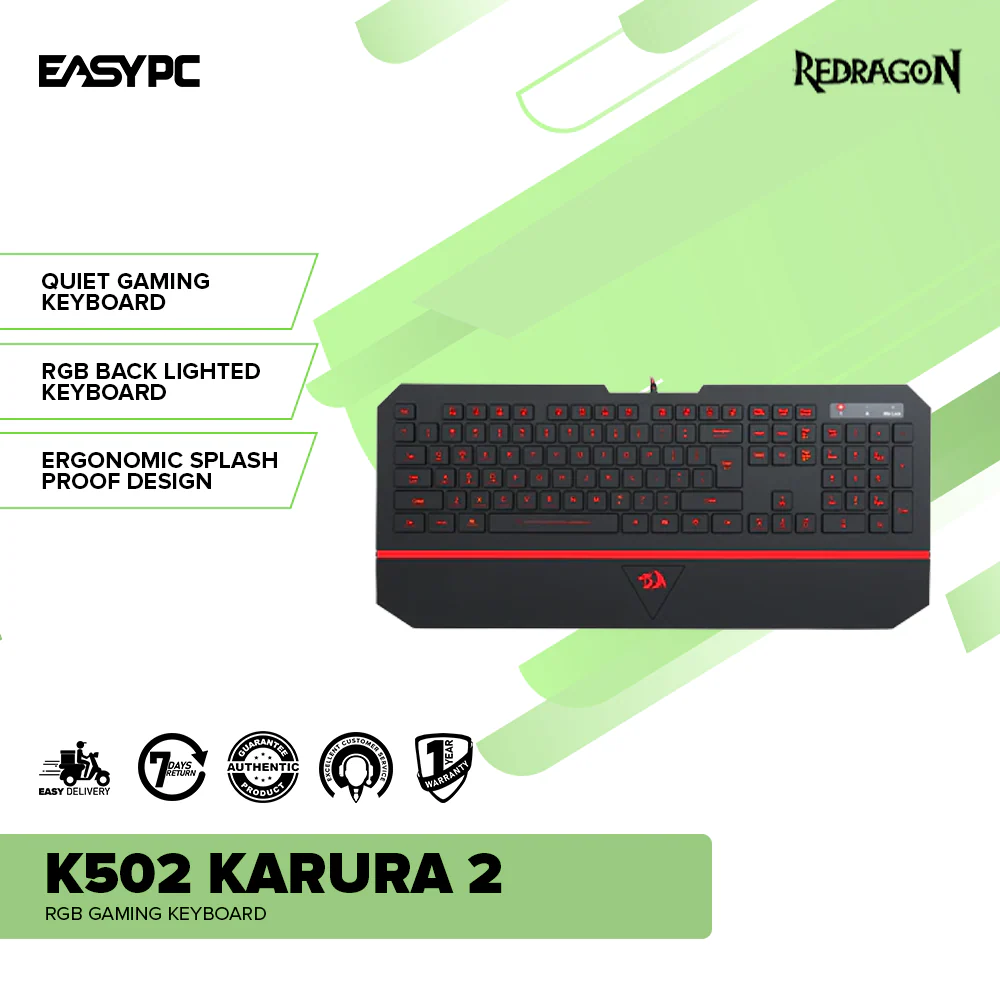 Redragon K502 KARURA 2 RGB Gaming Keyboard - Image 2