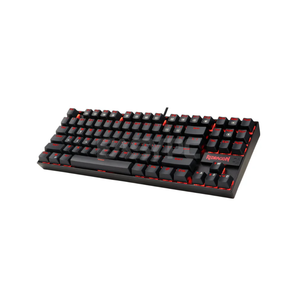 Redragon K552B Single Color Kumara Mechanical Gaming Keyboard Black - Image 3