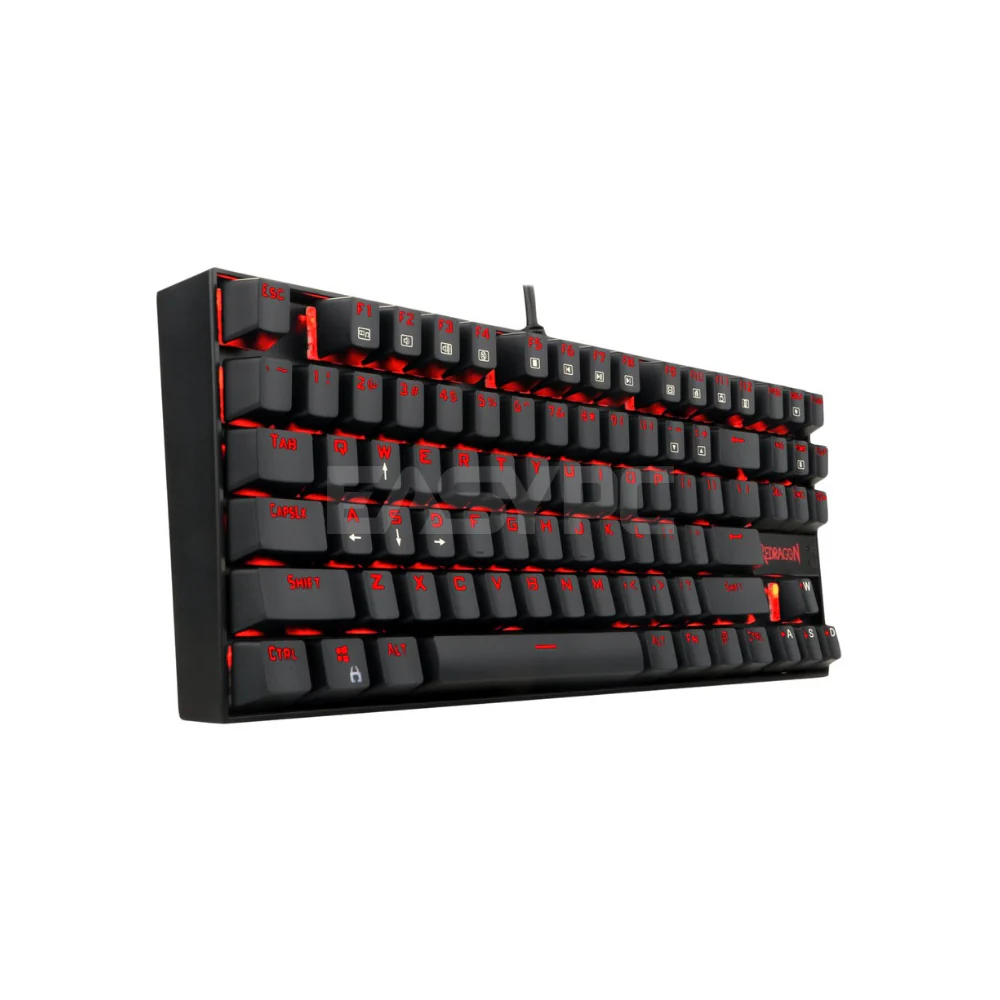 Redragon K552B Single Color Kumara Mechanical Gaming Keyboard Black - Image 4