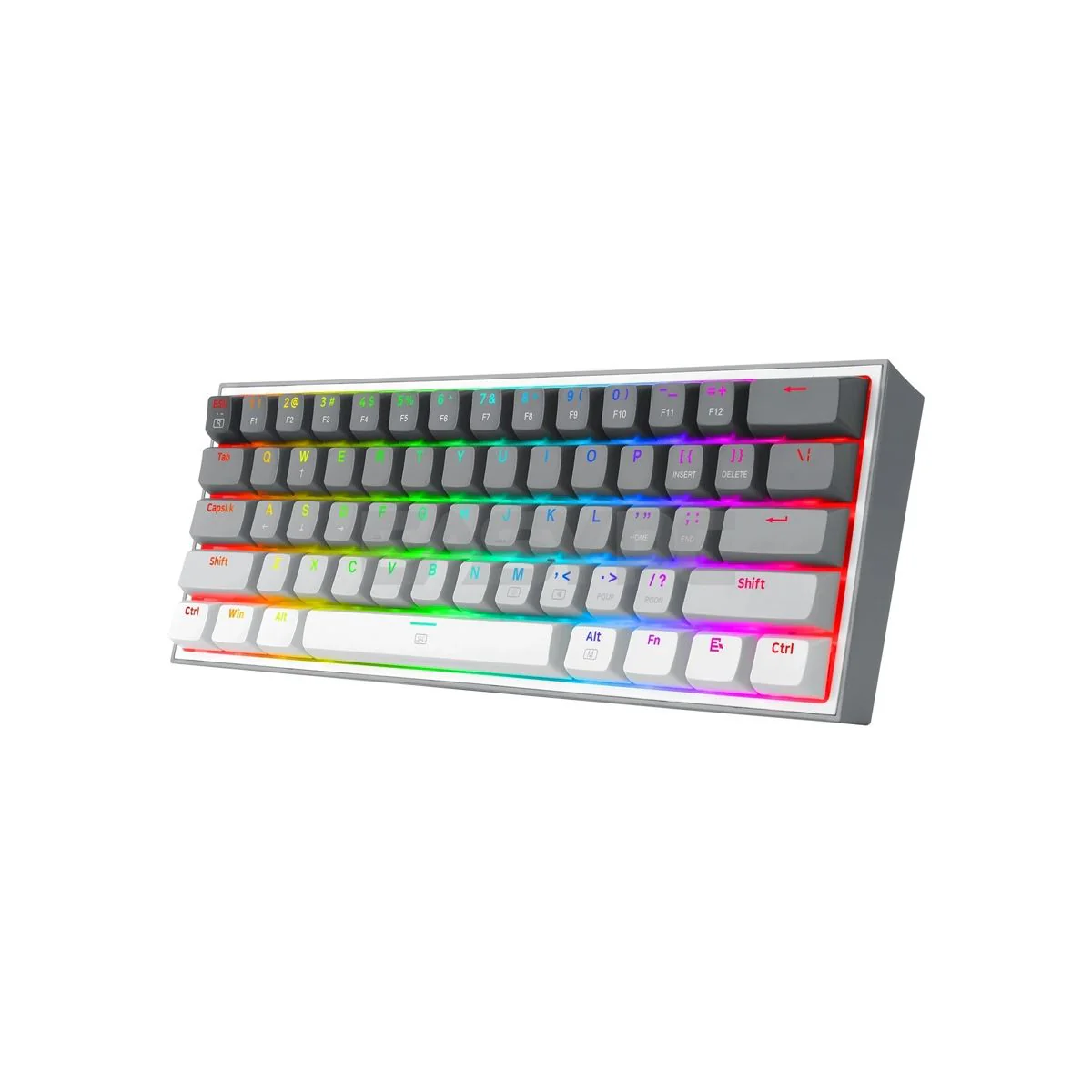 Redragon K617 FIZZ 60% Wired RGB Gaming Keyboard ,Blue Switch, Gradient Grey - Image 3