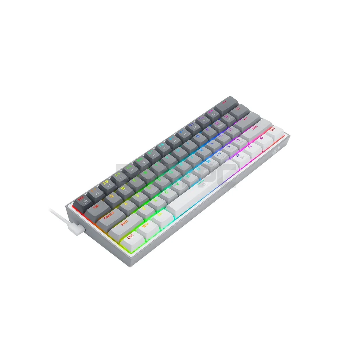 Redragon K617 FIZZ 60% Wired RGB Gaming Keyboard ,Blue Switch, Gradient Grey - Image 5