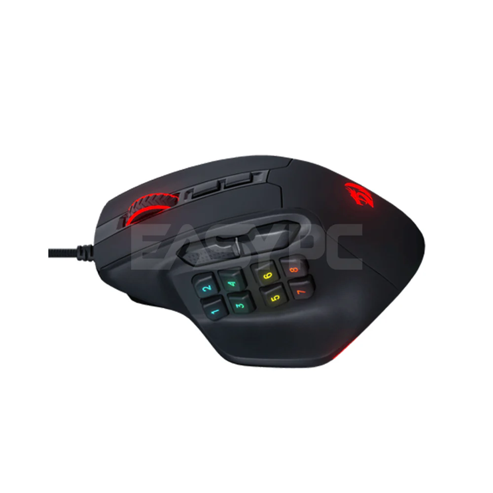 Redragon M811 Aatrox MMO Gaming Mouse Black - Image 3