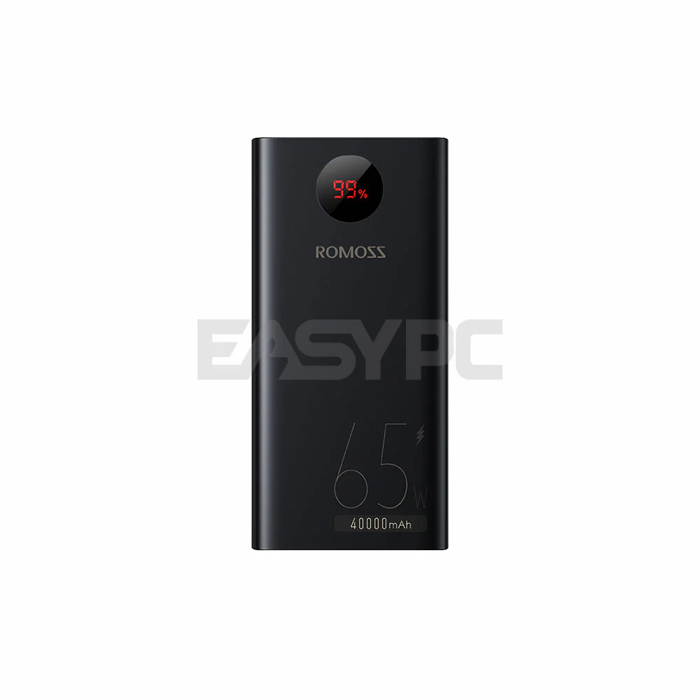 Romoss PEA40 and Pro 40000 mAh or PEA60 60000 mAh LED Display Powerbank Black - Image 10