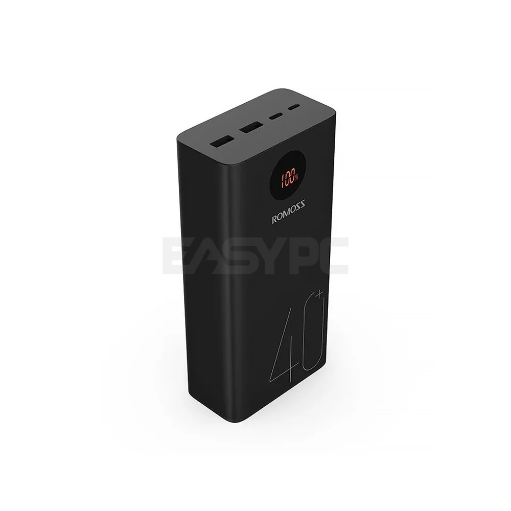 Romoss PEA40 and Pro 40000 mAh or PEA60 60000 mAh LED Display Powerbank Black - Image 4