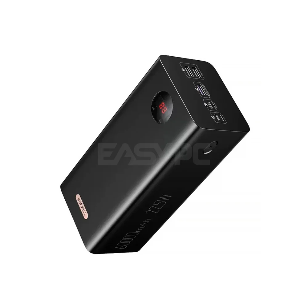 Romoss PEA40 and Pro 40000 mAh or PEA60 60000 mAh LED Display Powerbank Black - Image 8