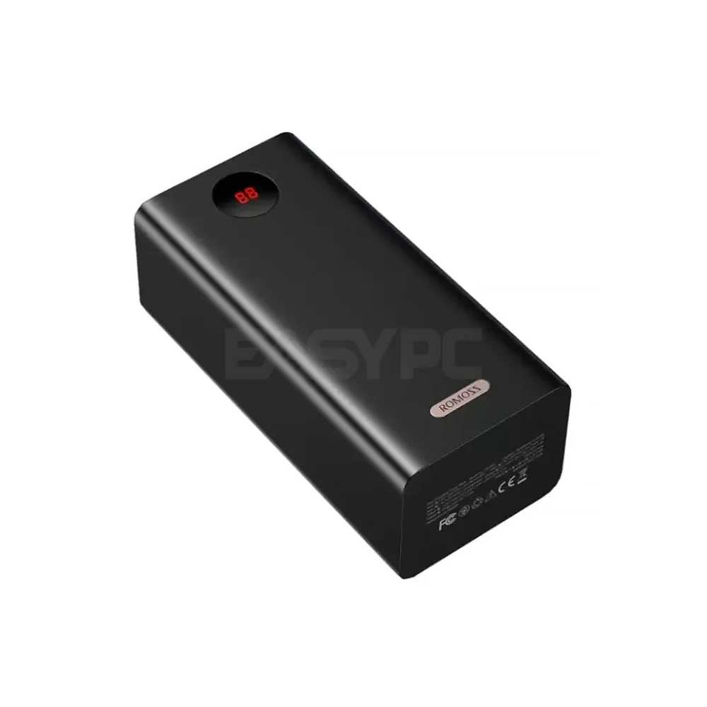 Romoss PEA40 and Pro 40000 mAh or PEA60 60000 mAh LED Display Powerbank Black - Image 9
