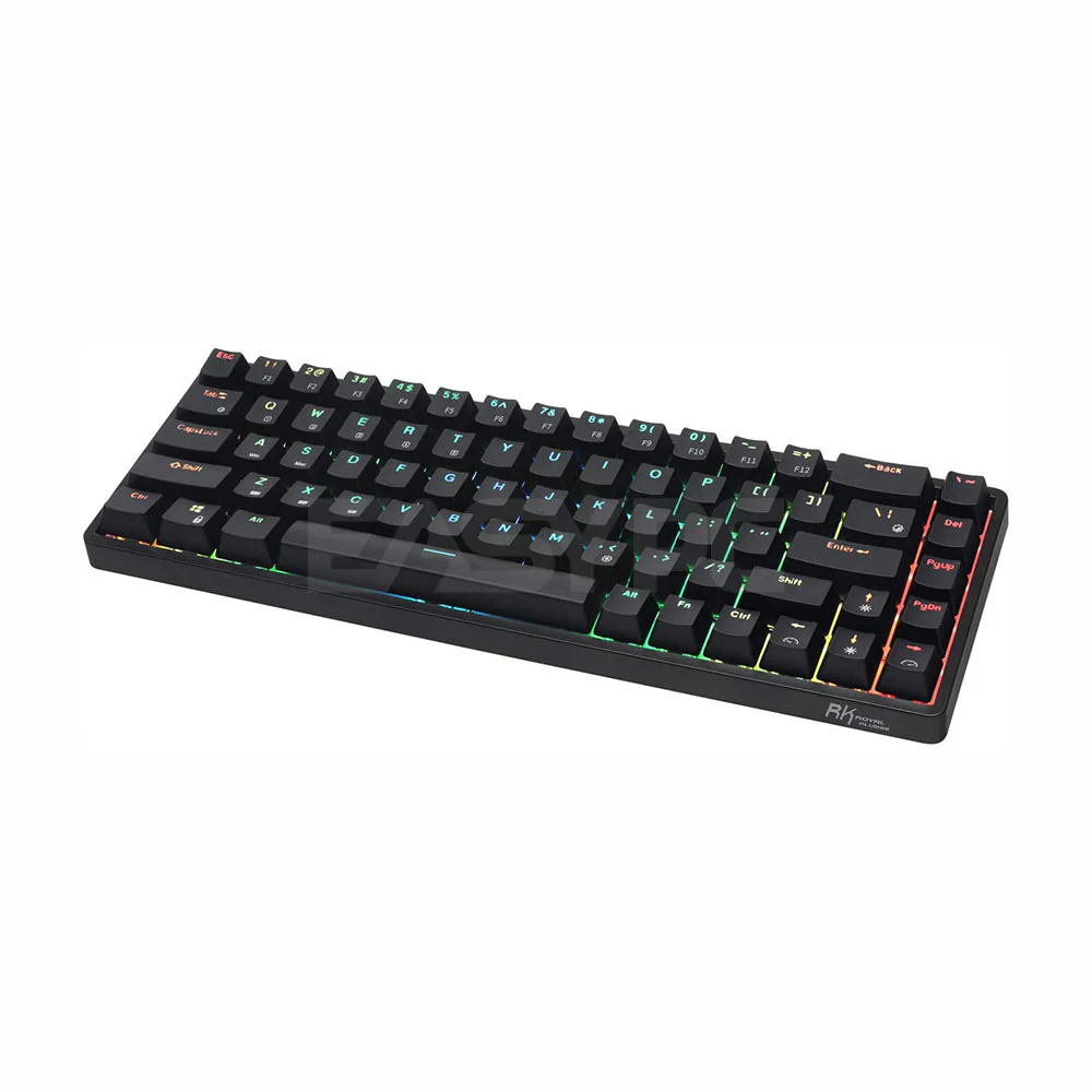 Royal Kludge G68 Full RGB Huano Brown and Blue Switch Black and White Wireless Keyboard - Image 4