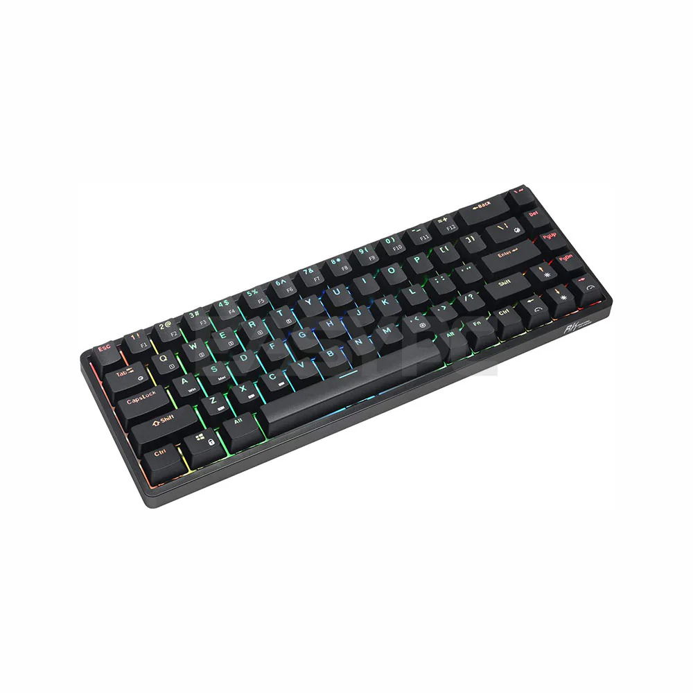 Royal Kludge G68 Full RGB Huano Brown and Blue Switch Black and White Wireless Keyboard - Image 5