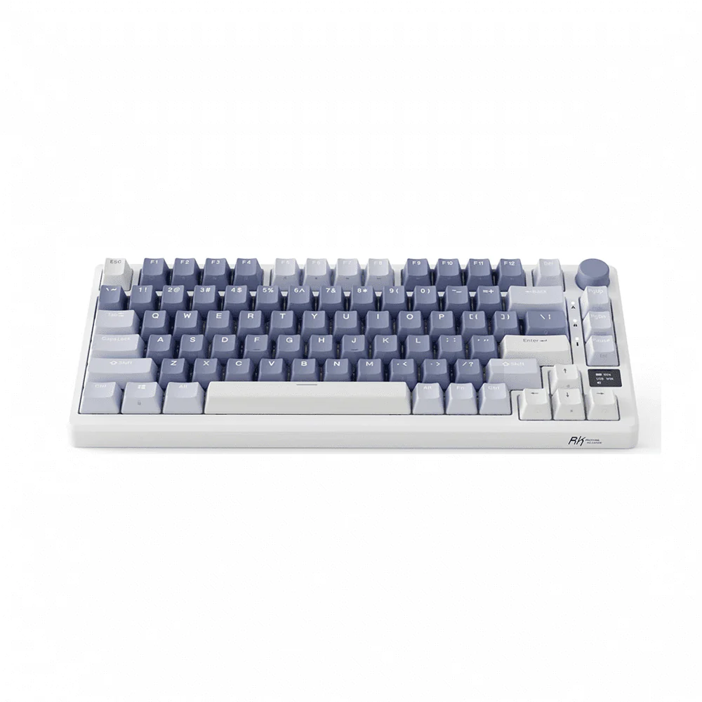 Royal Kludge RK-M75 Trimode Mechanical Keyboard Oled Screen Ocean Blue - Image 3