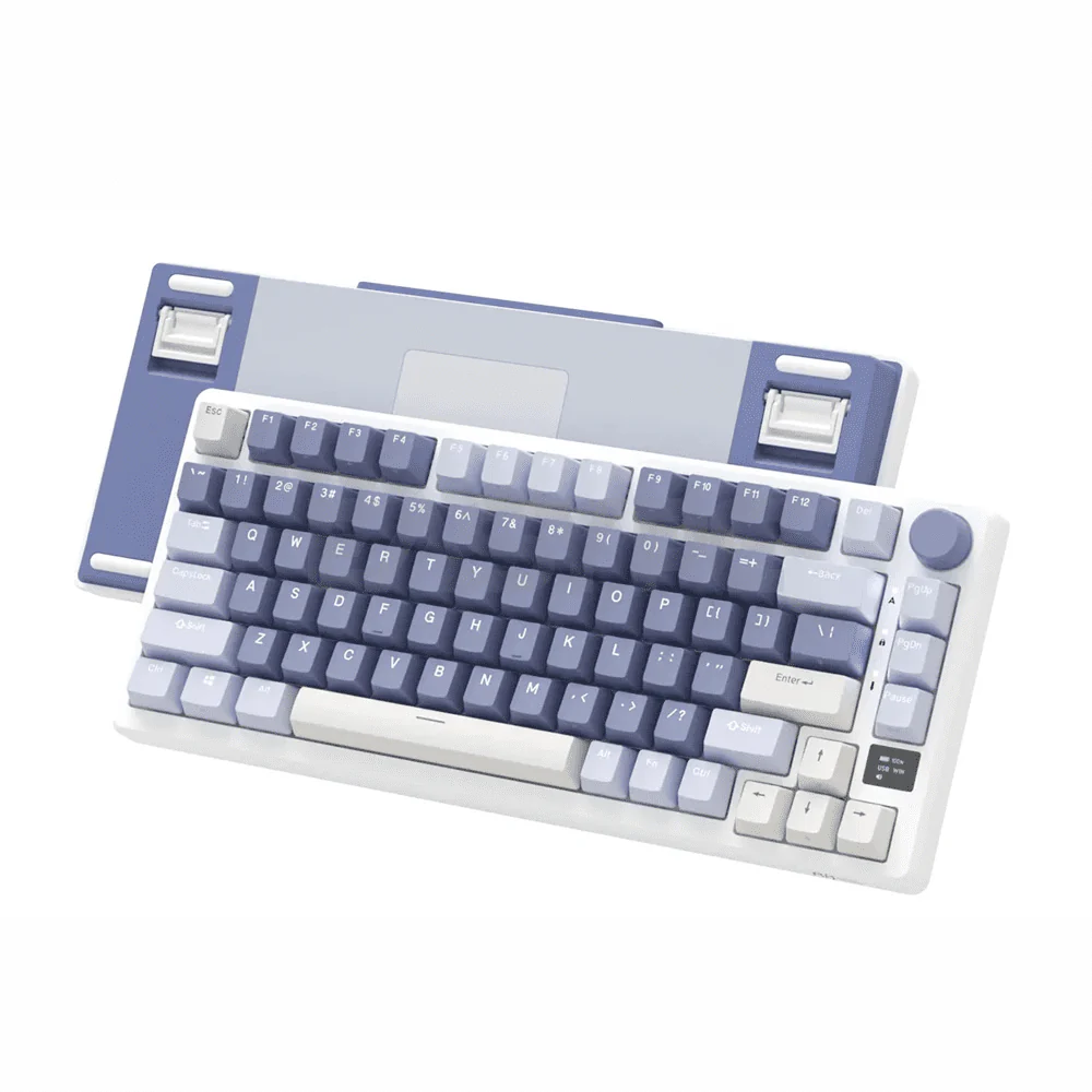 Royal Kludge RK-M75 Trimode Mechanical Keyboard Oled Screen Ocean Blue - Image 4