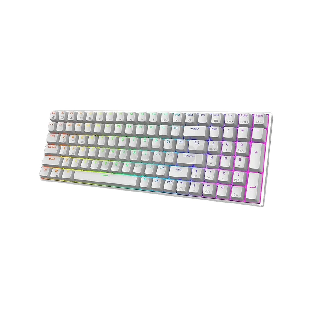 Royal Kludge RK100 Trimode Red switch Mechanical Keyboard White