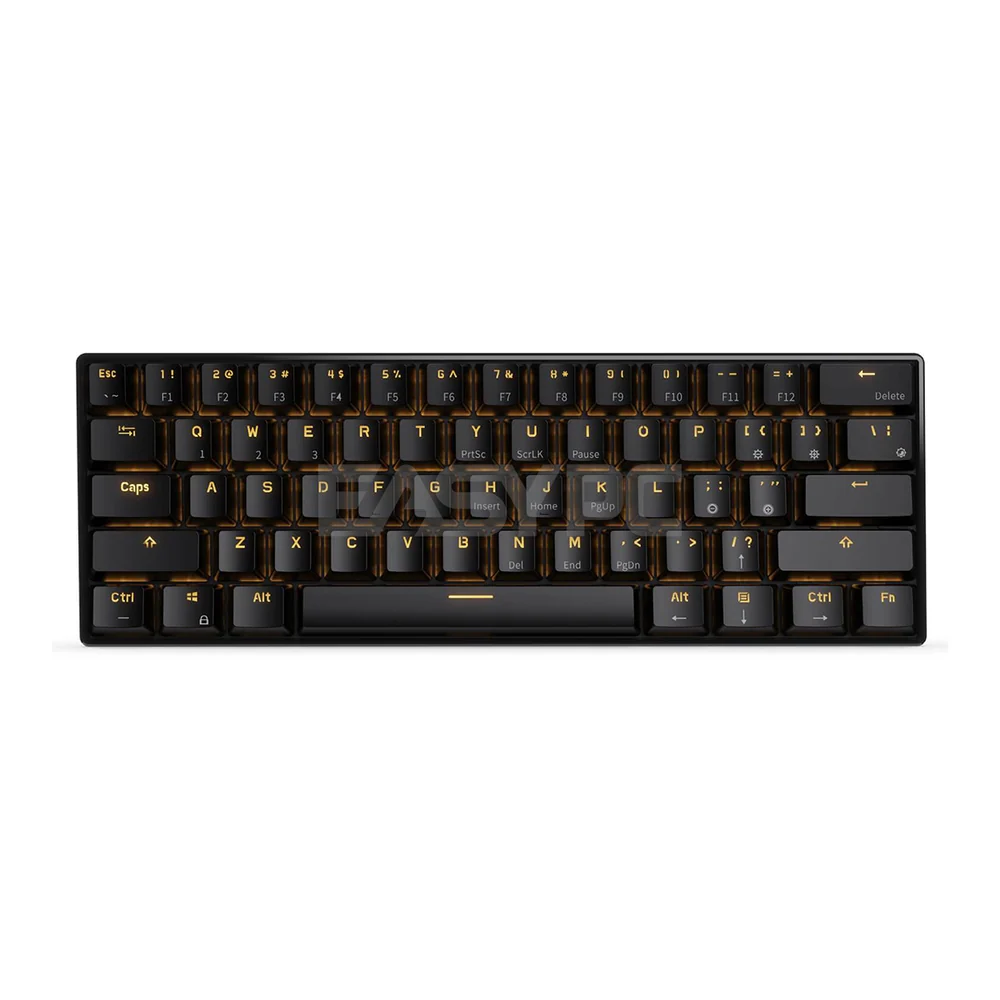 Royal Kludge RK61 ABS Double Shot Keycaps, White & Black Case, Blue & Brown Switch RGB Mechanical Gaming Keyboard  4JTP - Image 9