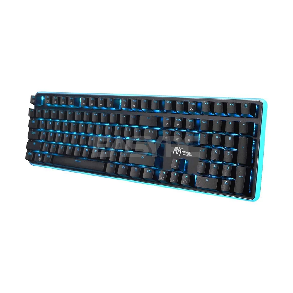 Royal Kludge RK918 RGB Symphony Lighting Huano Blue & Brown Switch Black & White Case Mechanical Gaming Keyboard 4JTP - Image 3