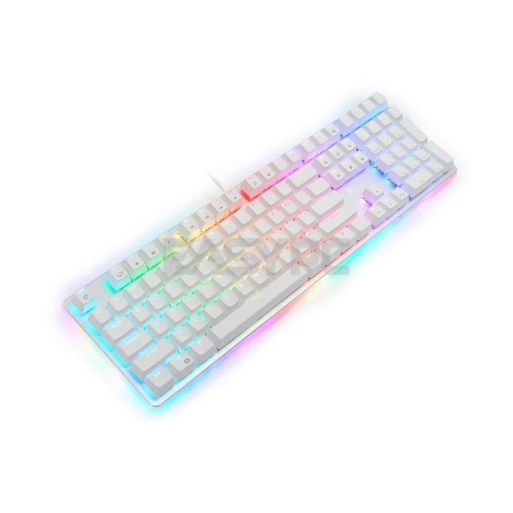 Royal Kludge RK918 RGB Symphony Lighting Huano Blue & Brown Switch Black & White Case Mechanical Gaming Keyboard 4JTP - Image 9