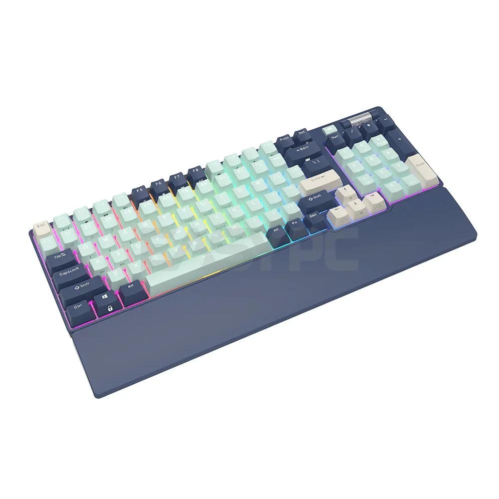 Royal Kludge RK96 Trimode Blue switch Mechanical Keyboard Forest Blue - Image 4