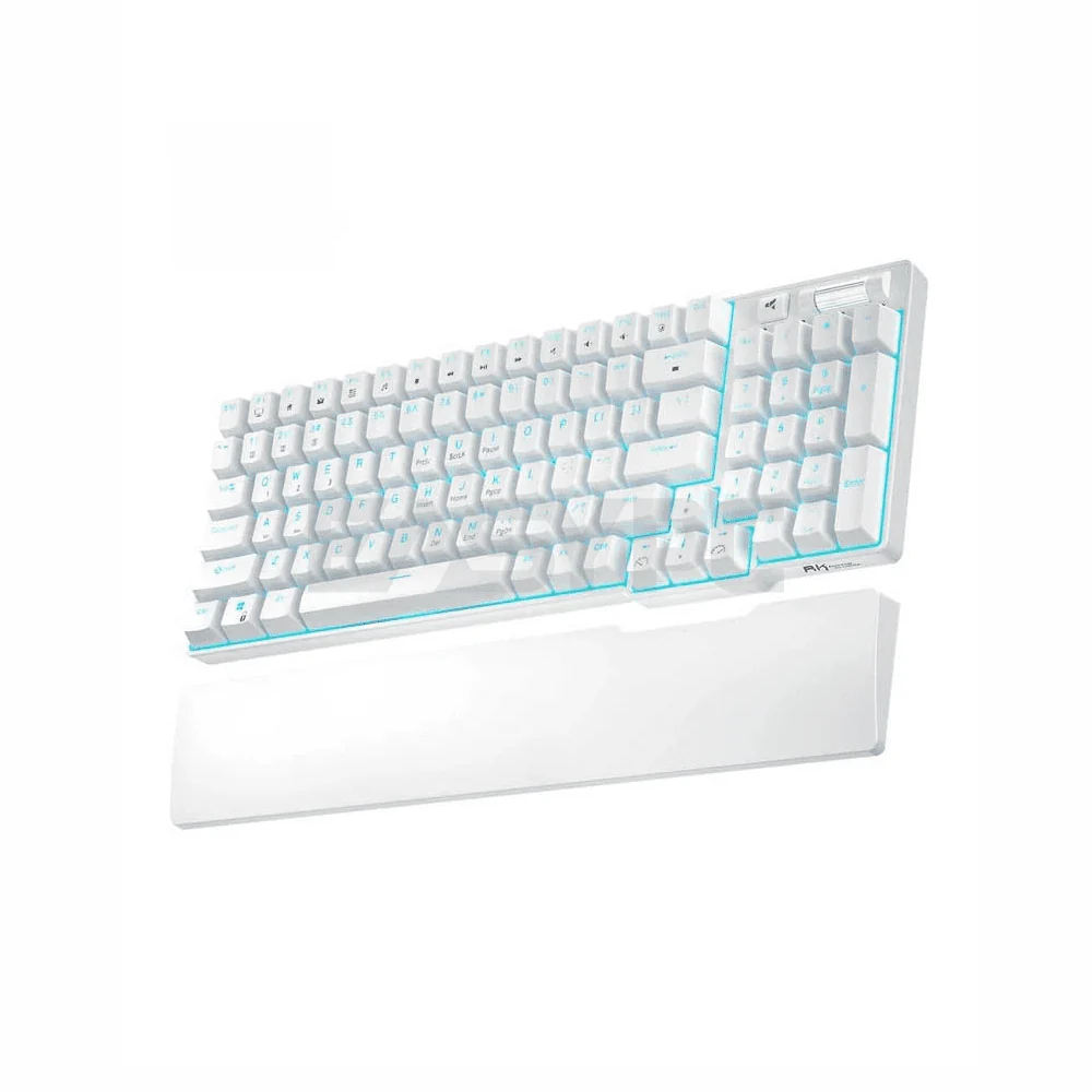 Royal Kludge RK96 Trimode Brown switch Mechanical Keyboard White - Image 3