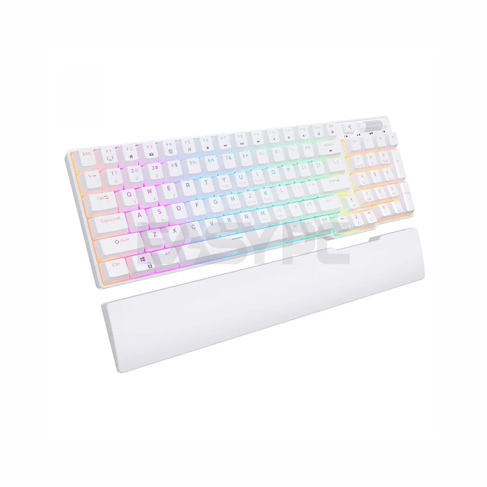Royal Kludge RK96 Trimode Brown switch Mechanical Keyboard White - Image 4