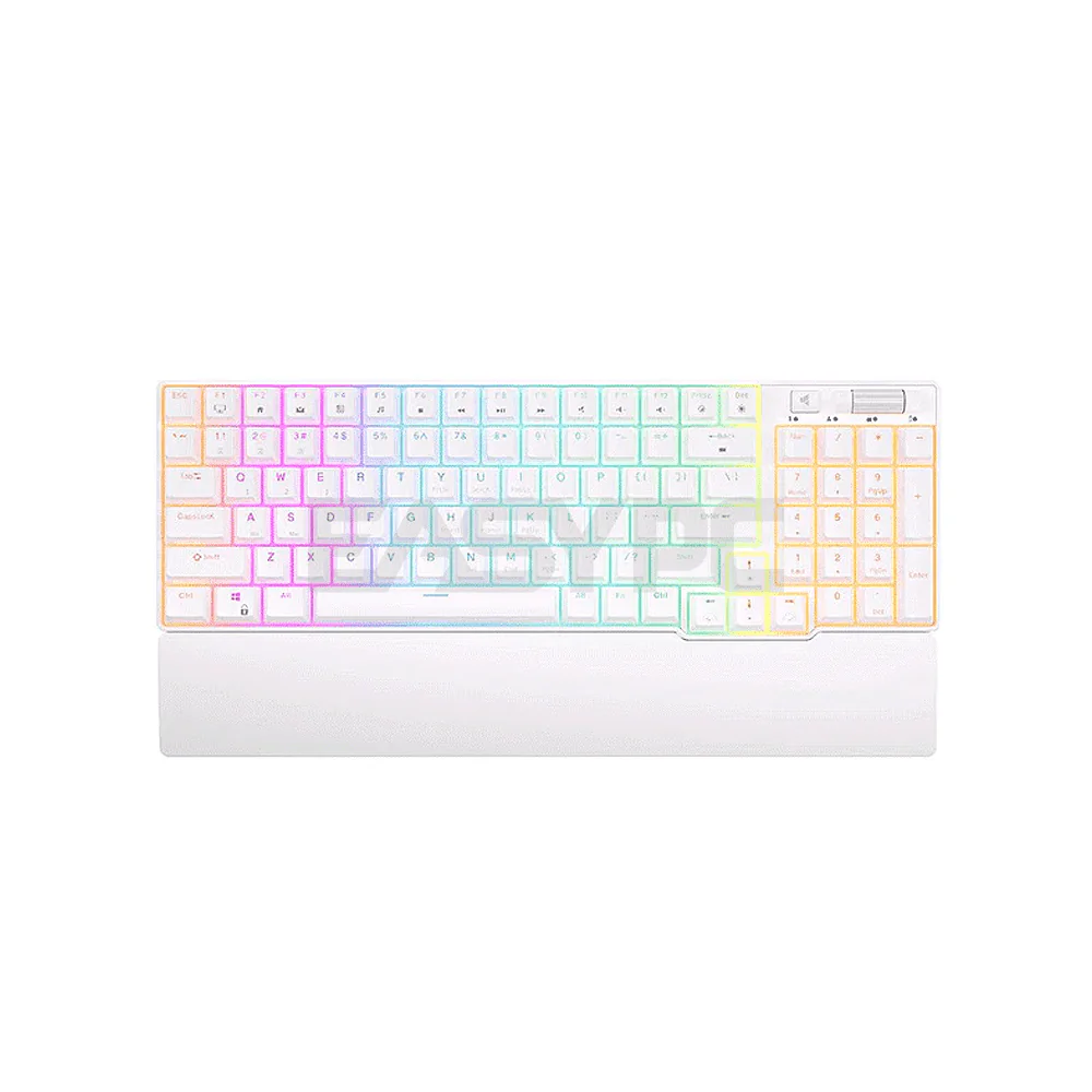 Royal Kludge RK96 Trimode Brown switch Mechanical Keyboard White - Image 5