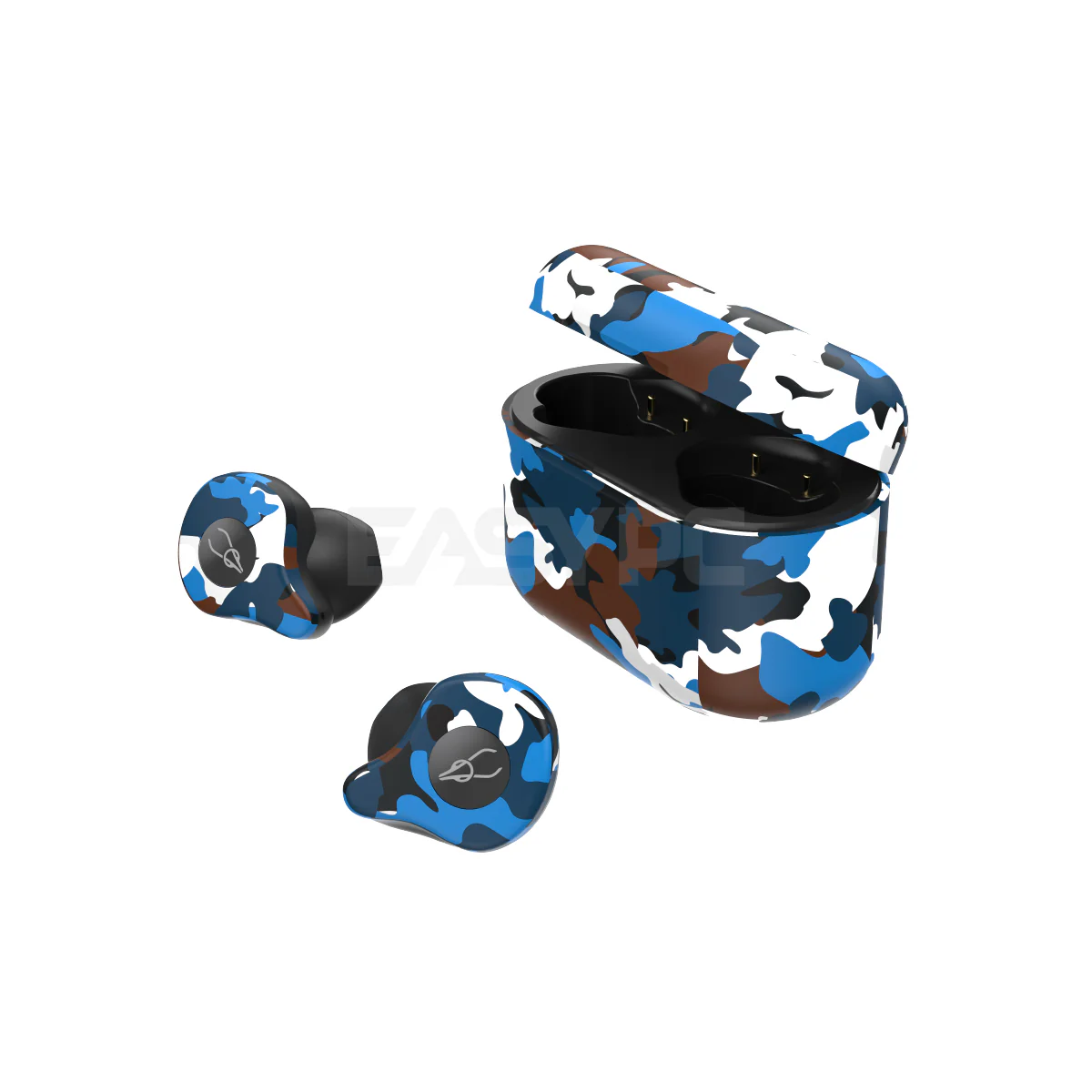 Sabbat  e12 Ultra Camouflage True  Bluetooth 5.0 6D Shocking, HD Stereo Sounds, Multifunction Button operation, Qualcomm APTX audio, Portable size, Noise Reduction, Siri Assistance Wireless Earbuds   Noise Isolation Earphone Caribbean - Image 2