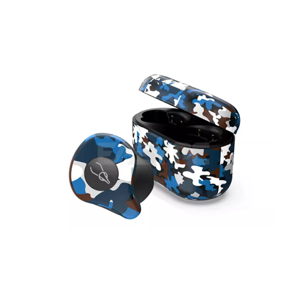 Sabbat x12 Ultra Camouflage True Bluetooth 5.0 6D Shocking, HD Stereo Sounds, Multifunction Button operation, Qualcomm APTX audio, Portable size, Noise Reduction, Siri Assistance Wireless Earbuds Earphone Caribbean - Image 3