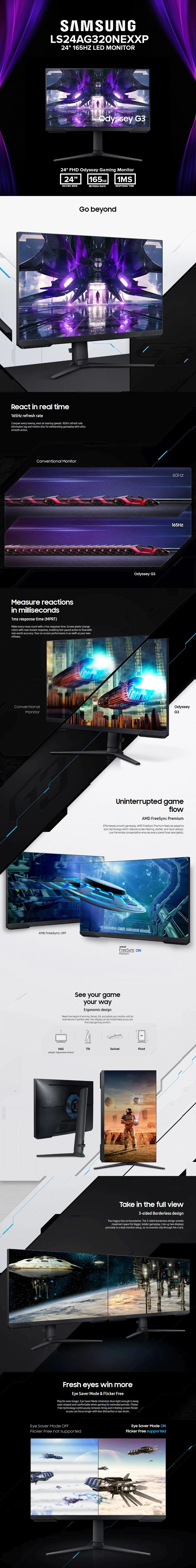 Samsung LS24AG320NEXXP 24 165hz Led Monitor - Image 5