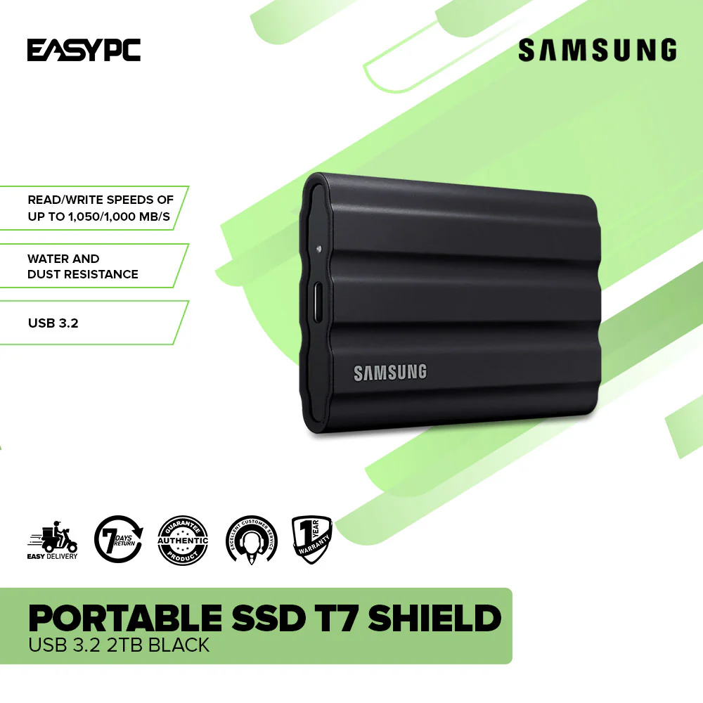 Samsung Portable SSD T7 Shield USB 3.2 1TB or 2TB Solid State Drive - Image 13