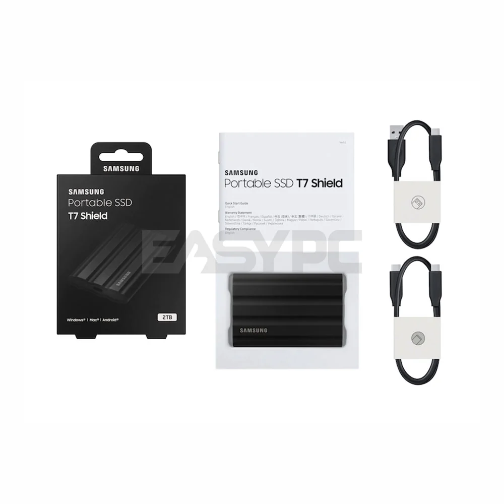 Samsung Portable SSD T7 Shield USB 3.2 1TB or 2TB Solid State Drive - Image 16