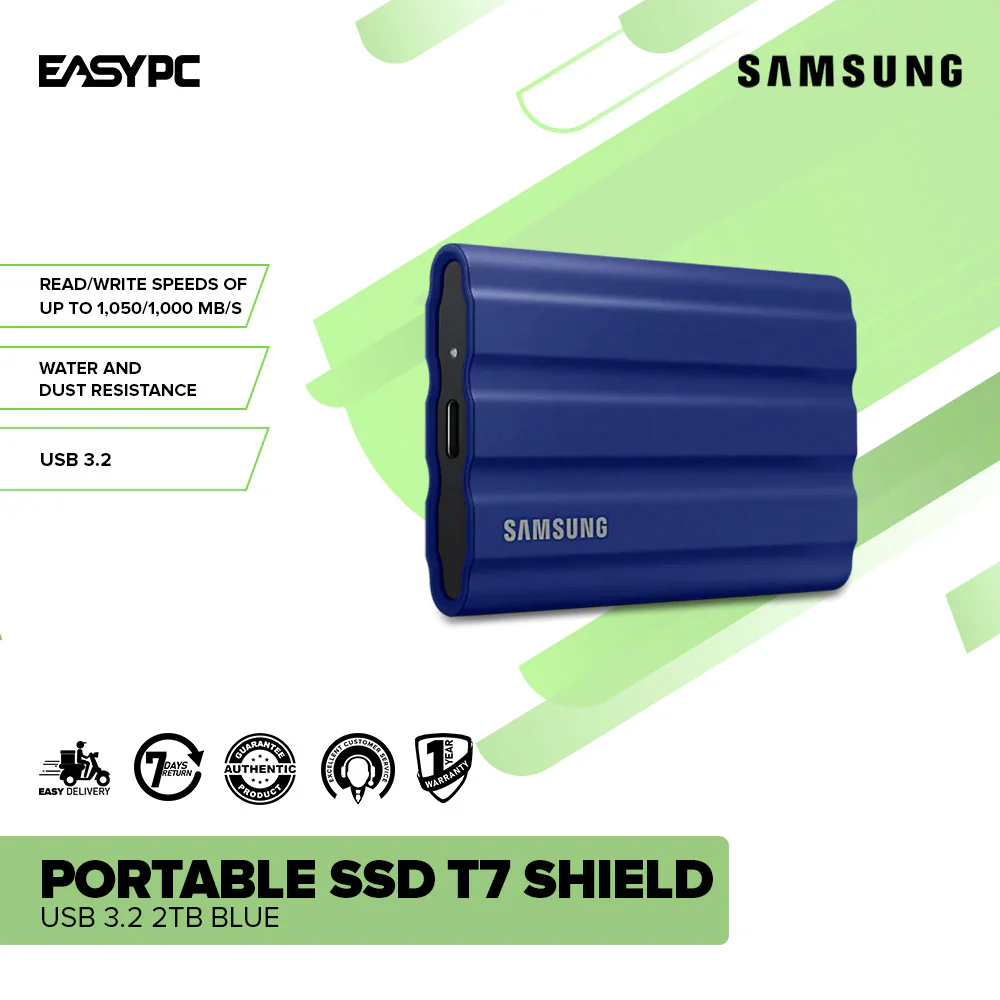 Samsung Portable SSD T7 Shield USB 3.2 1TB or 2TB Solid State Drive - Image 17