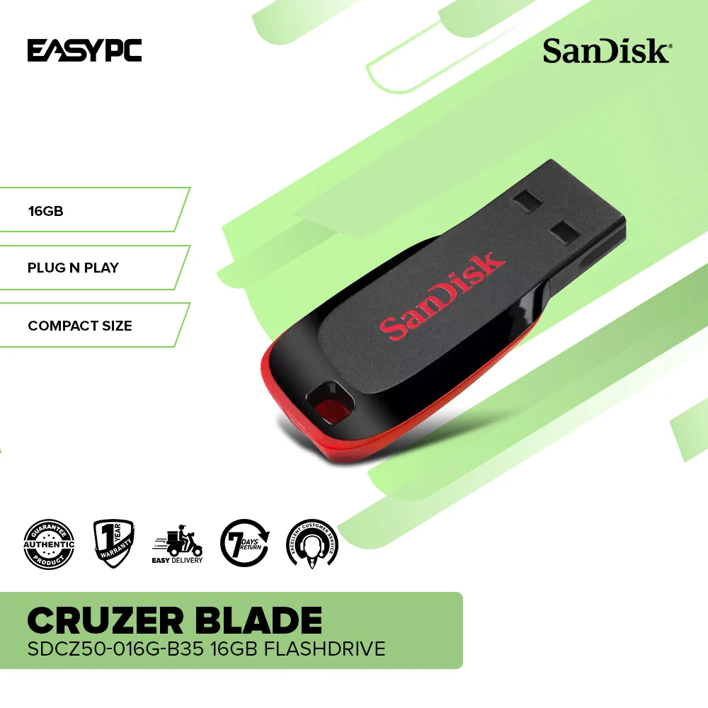 Sandisk Cruze Blade SDCZ50-016G-B35 16gb and 64GB USB Flashdrive - Image 2