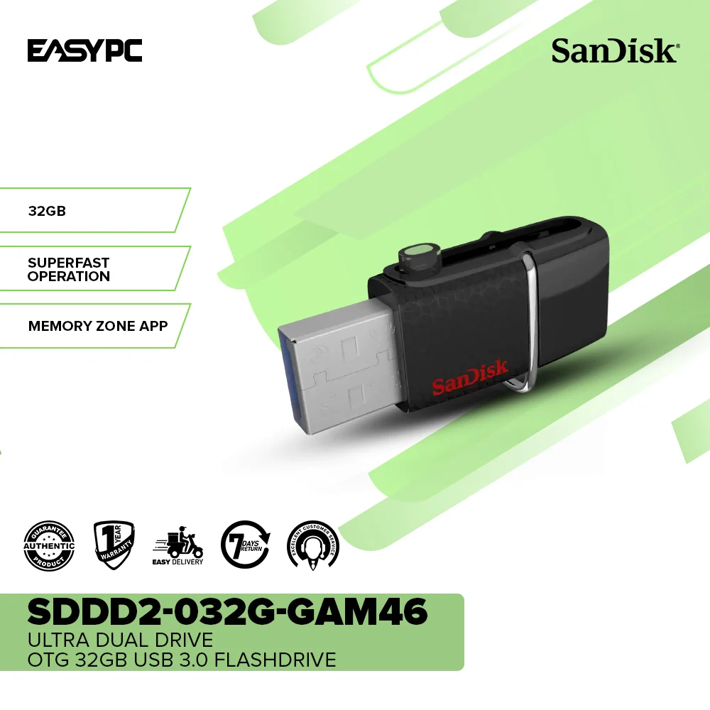 Sandisk SDDD2-032G-GAM46 Ultra Dual Drive OTG 32gb Usb 3.0 Flashdrive - Image 2