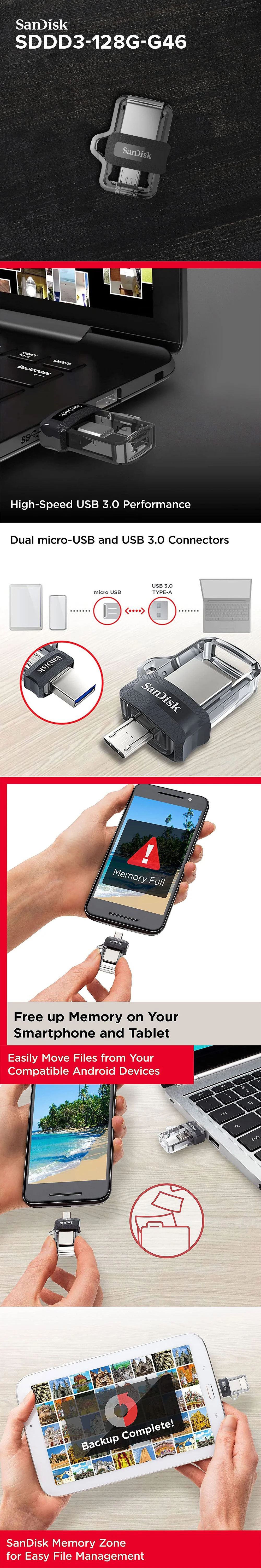 Sandisk SDDD3-128G-G46 128gb OTG Transparent - Image 6