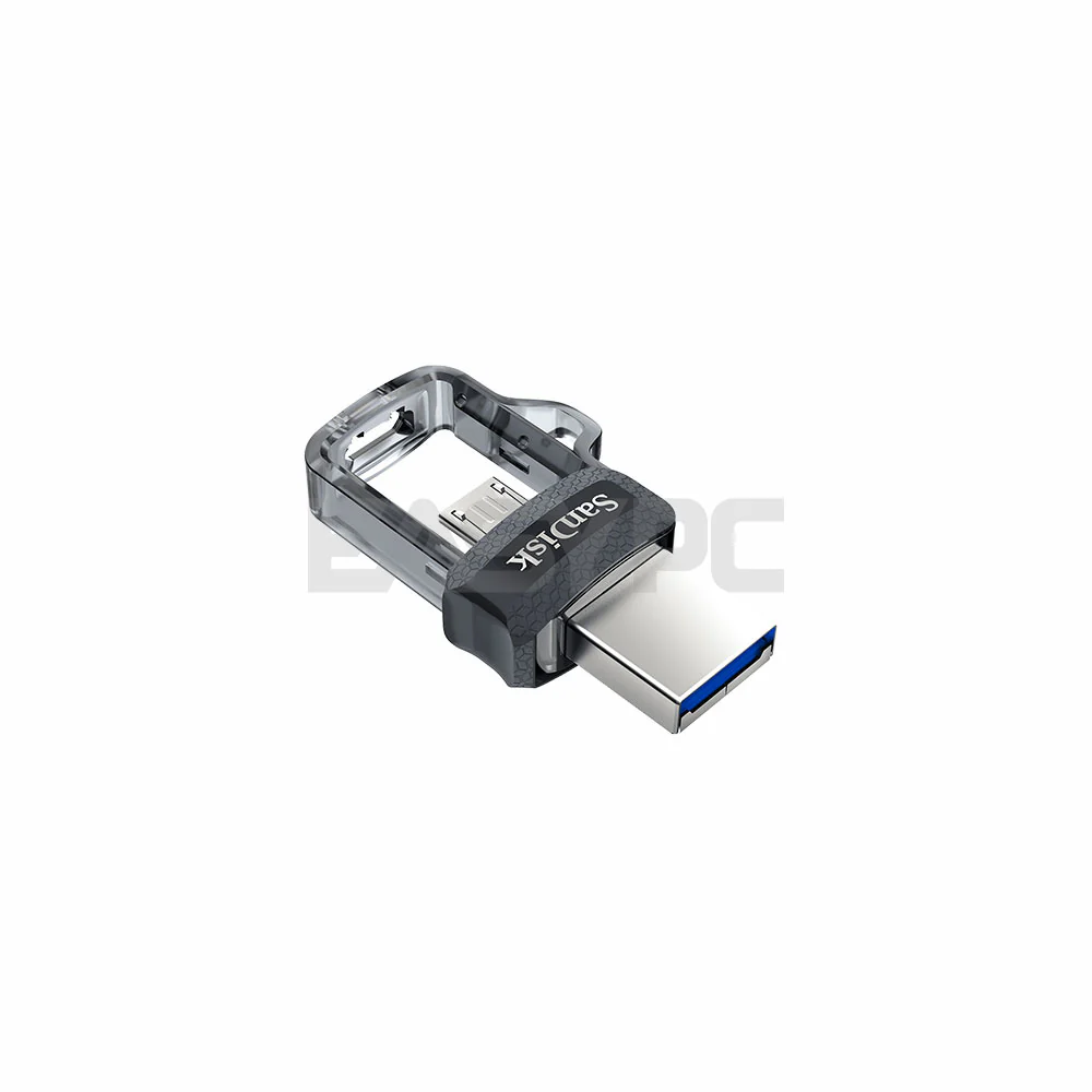 Sandisk Ultra SDDD3-064G-G46 Dual Drive M3.0/OTG Flashdrive Transparent